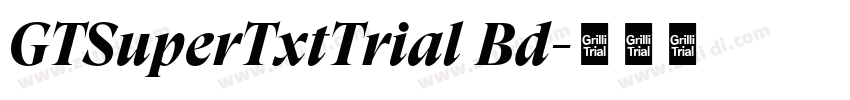 GTSuperTxtTrial Bd字体转换 GTSuperTxtTrial Bd字体转换